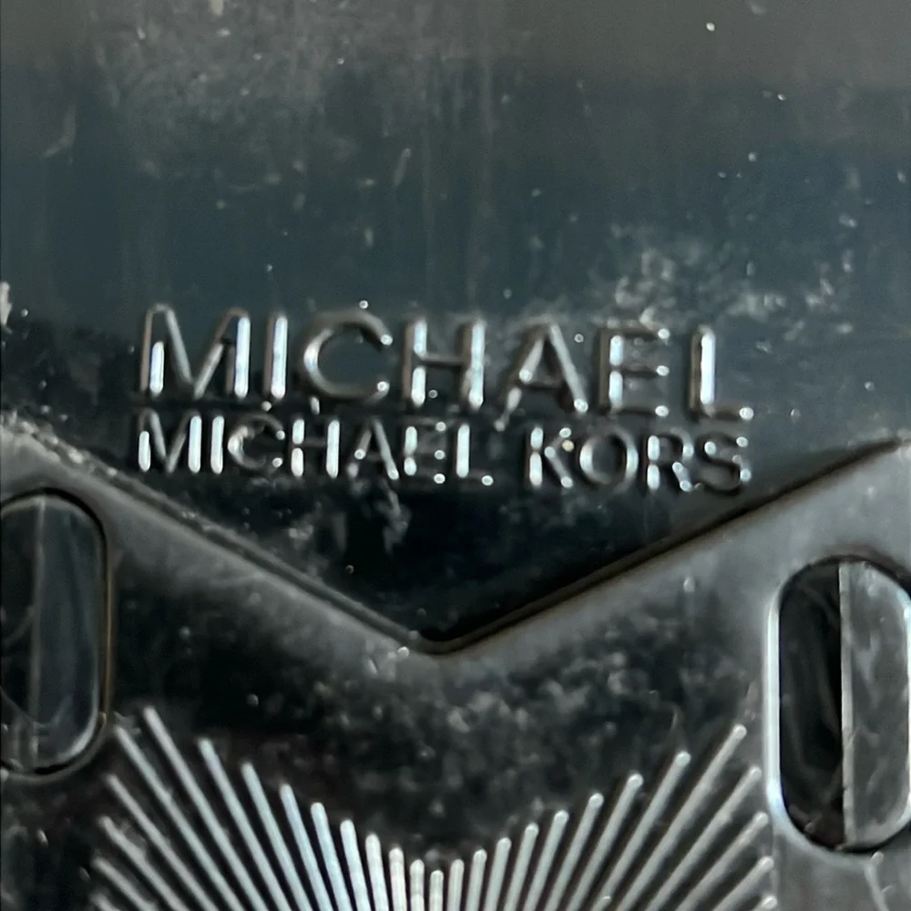 Michael Kors Black Jelly and Cork MK Sandals - Picture 10 of 11